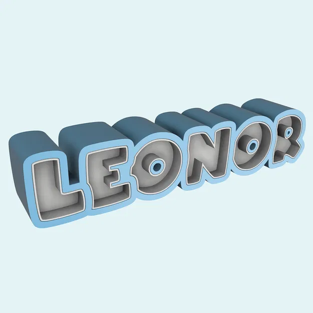Bảng tên 3D Leonor - Image 5