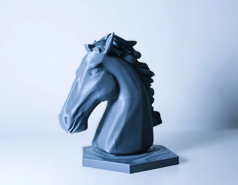 Mô hình đầu ngựa in 3D trang trí nghệ thuật - Image 1