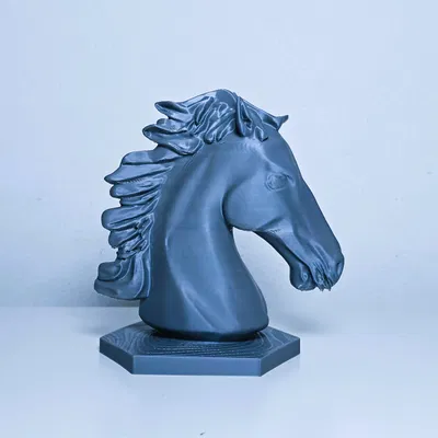Mô hình đầu ngựa in 3D trang trí nghệ thuật