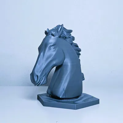 Mô hình đầu ngựa in 3D trang trí nghệ thuật