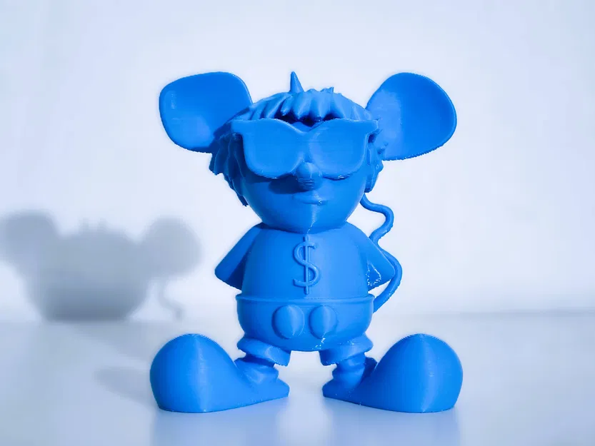 Mô hình tượng chuột nghệ thuật Keith Haring (Rich Rat) in 3D độc đáo - Image 1