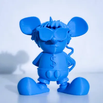 Mô hình tượng chuột nghệ thuật Keith Haring (Rich Rat) in 3D độc đáo