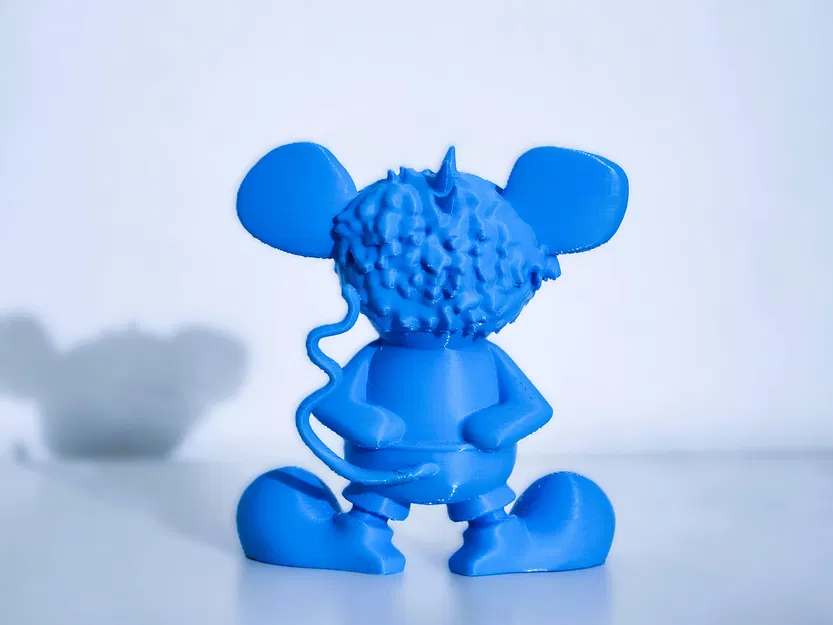 Mô hình tượng chuột nghệ thuật Keith Haring (Rich Rat) in 3D độc đáo - Image 3