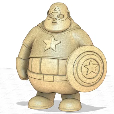 Mô hình Fatman America - Tượng siêu anh hùng phong cách độc đáo