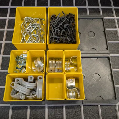 Gridfreightiny: Kết hợp Gridfinity với khay nhựa Harbor Freight