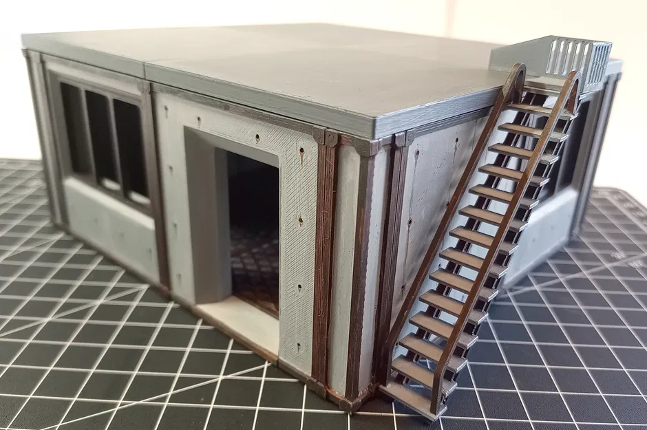 Mô hình công trình bê tông lắp ghép phong cách Fallout (Modular Building) - Image 1