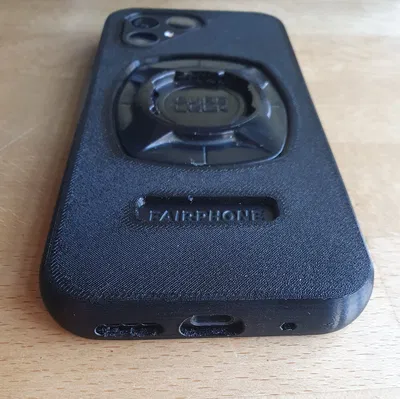 Ốp lưng Fairphone 5 kèm khe hở logo và đế Quadlock