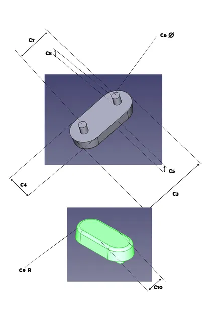Đệm lót bệ xí tùy chỉnh thông số (Parametric pad for toilet seat) - Image 2