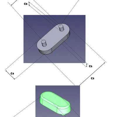 Đệm lót bệ xí tùy chỉnh thông số (Parametric pad for toilet seat)