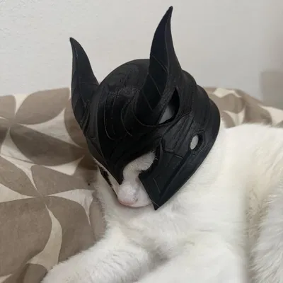Helmet Cat - Mũ chiến binh mèo phong cách Fantasy độc đáo