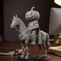 Mô hình Kỵ sĩ Đầu Bí ngô 3D độc đáo trang trí đẹp mắt - Thumbnail 1