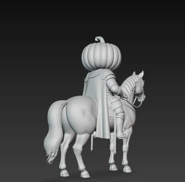 Mô hình Kỵ sĩ Đầu Bí ngô 3D độc đáo trang trí đẹp mắt - Image 5