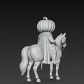 Mô hình Kỵ sĩ Đầu Bí ngô 3D độc đáo trang trí đẹp mắt - Thumbnail 5