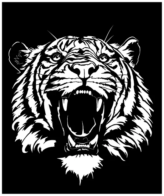 Mô hình 3D đầu hổ treo tường trang trí nghệ thuật độc đáo - Image 1