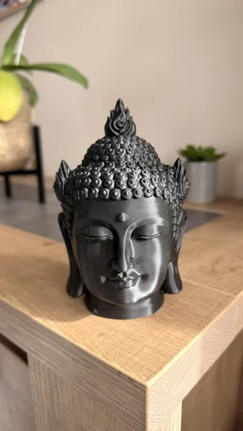 Tượng Đầu Phật v.2 – Phiên bản điêu khắc chi tiết - Image 1