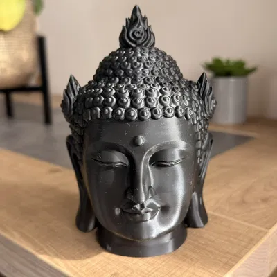 Tượng Đầu Phật v.2 – Phiên bản điêu khắc chi tiết