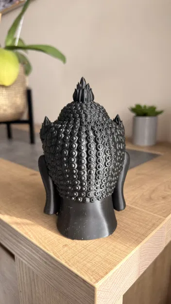 Tượng Đầu Phật v.2 – Phiên bản điêu khắc chi tiết - Image 2