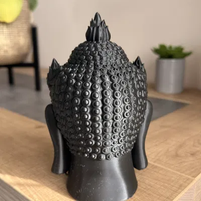 Tượng Đầu Phật v.2 – Phiên bản điêu khắc chi tiết