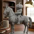 Mô hình 3D Kỵ sĩ không đầu Headless Horseman cưỡi ngựa ấn tượng - Thumbnail 1