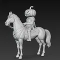 Mô hình 3D Kỵ sĩ không đầu Headless Horseman cưỡi ngựa ấn tượng - Thumbnail 4