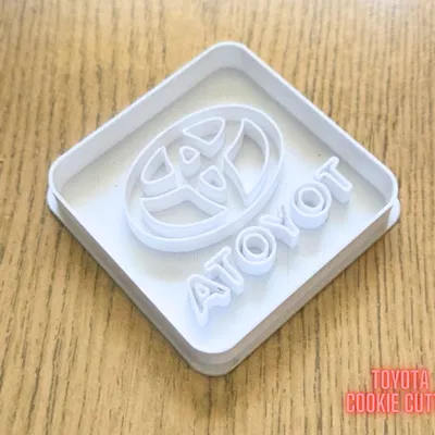 Khuôn cắt bánh quy logo Toyota - Phụ kiện làm bánh in 3D độc đáo