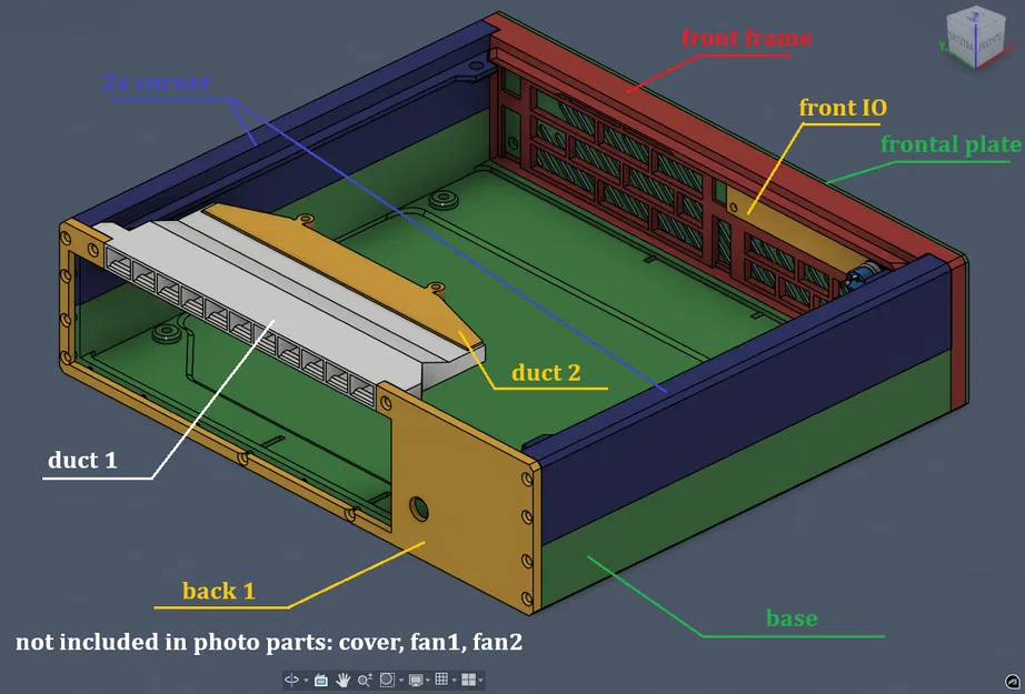 Vỏ case Mini PC 2.9L siêu nhỏ gọn cho m-ATX / ITX - Tùy biến linh hoạt - Image 4