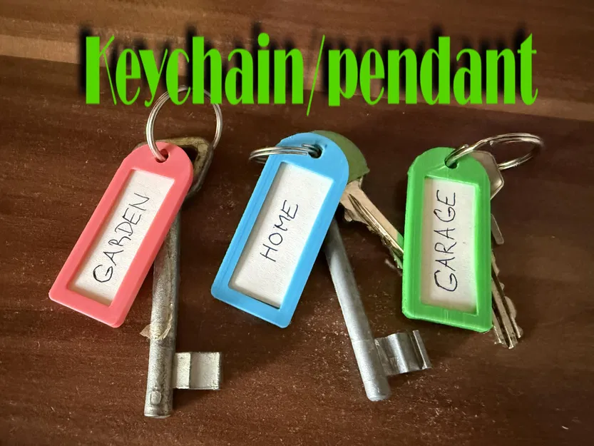 Móc khóa / Mặt dây chuyền có thẻ tên - Image 1