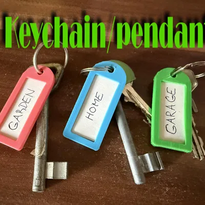 Móc khóa / Mặt dây chuyền có thẻ tên