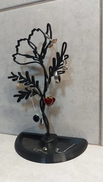 Giá treo trang sức hình bông hoa nghệ thuật One-line - Image 5