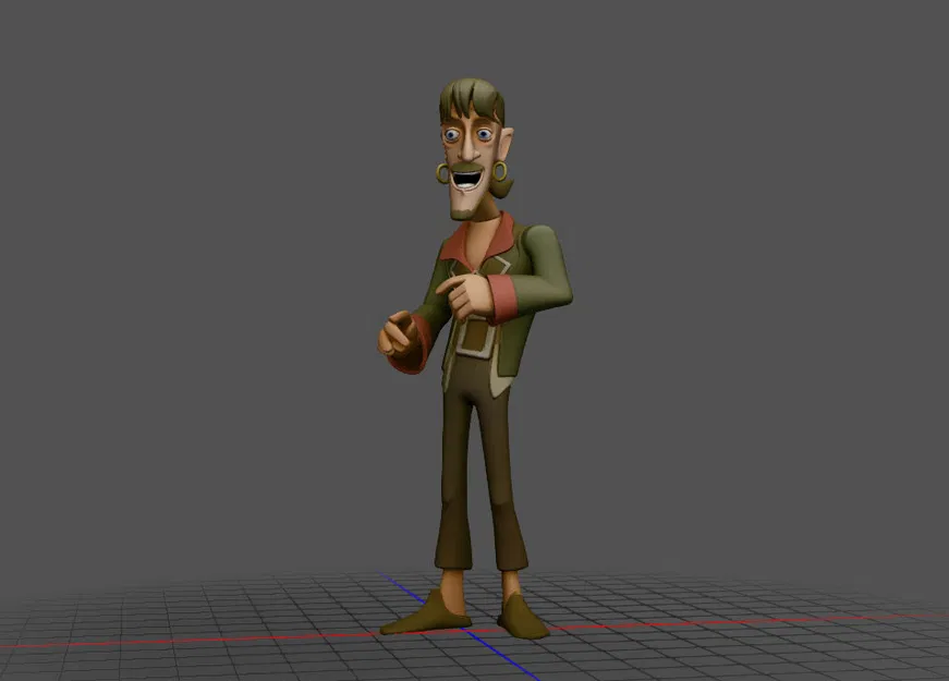 Mô hình 3D nhân vật cướp biển Ragetti ấn tượng - Image 1