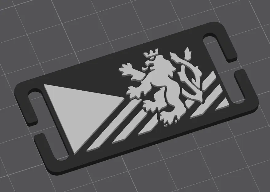 Miếng dán MOLLE cờ Cộng hòa Séc và sư tử cho ba lô, áo vest - Image 1