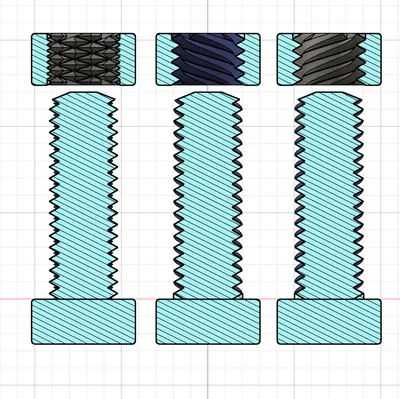 Bộ ốc vít và đai ốc ren trái/phải/kép