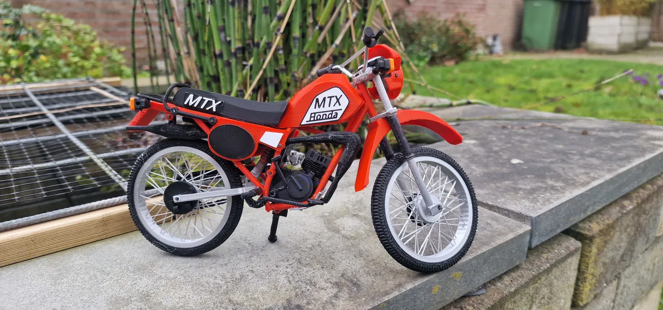 Mô hình xe Honda MTX50 1983 tỉ lệ 1:8 - Bản thiết kế in 3D - Image 3
