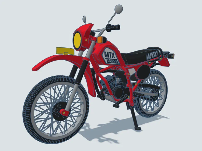 Mô hình xe Honda MTX50 1983 tỉ lệ 1:8 - Bản thiết kế in 3D - Image 15
