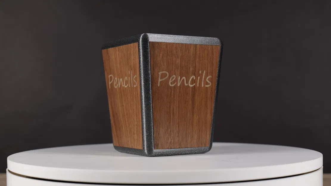 Khay đựng đồ để bàn Desk Organiser với các miếng ốp Laser Cut - Image 1