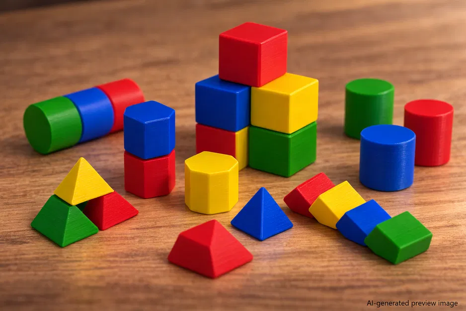 Khối lắp ráp xây dựng cho bé - Image 1