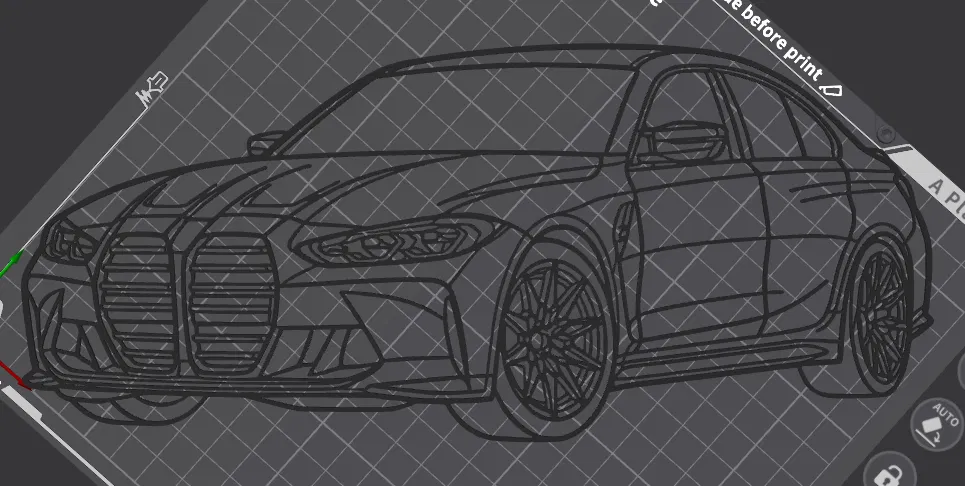 Mô hình trang trí tường BMW M3 G80 Competition 3D (Wall Art) - Image 2