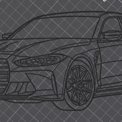 Mô hình trang trí tường BMW M3 G80 Competition 3D (Wall Art)