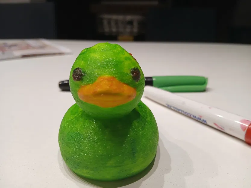 Mô hình chú vịt Zombie (Zombie Duck) in 3D cực đáng yêu và độc đáo - Image 3