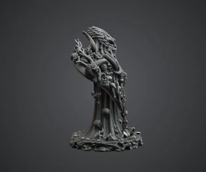 Tượng Bán Thân Kinh Dị Cosmic Sea – Thực Thể Đại Dương Eldritch - Image 2