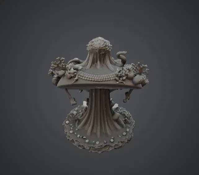 Tượng Bán Thân Kinh Dị Cosmic Sea – Thực Thể Đại Dương Eldritch - Image 3