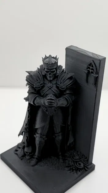 Chặn sách Vua Bộ Xương (Dark King Skeleton Bookend) – Phía bên trái - Image 1