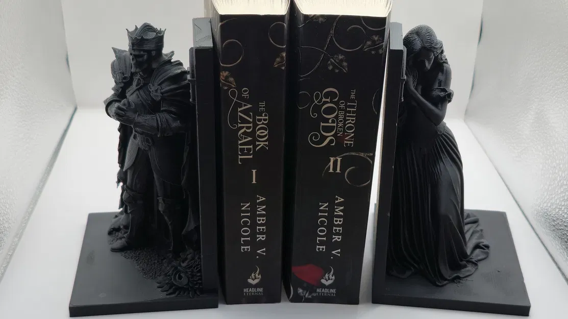 Chặn sách Vua Bộ Xương (Dark King Skeleton Bookend) – Phía bên trái - Image 2
