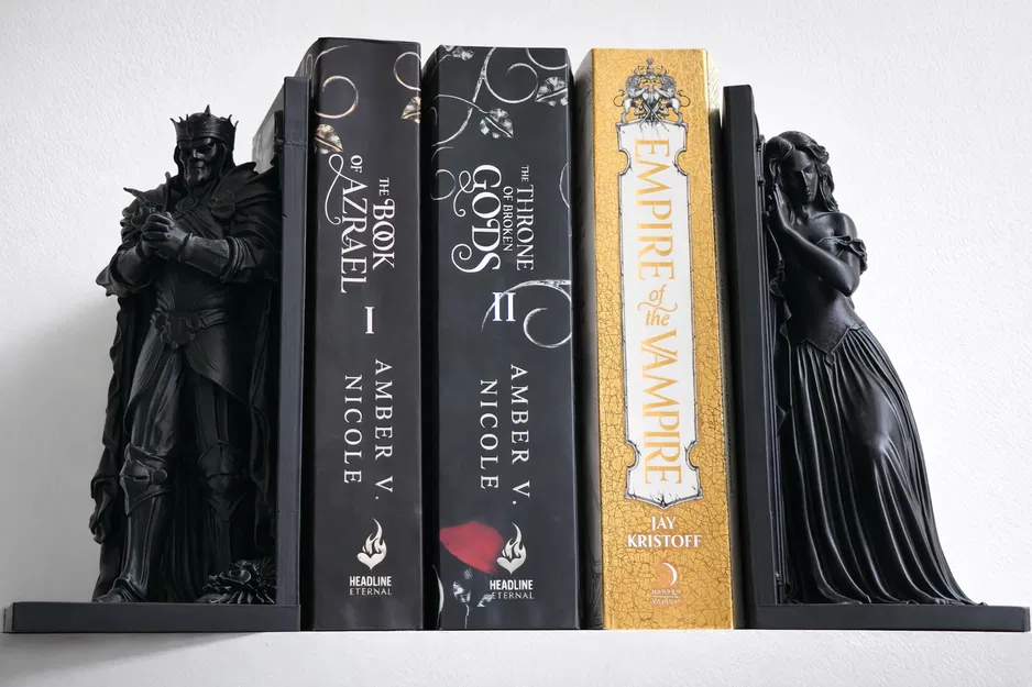 Chặn sách Vua Bộ Xương (Dark King Skeleton Bookend) – Phía bên trái - Image 4