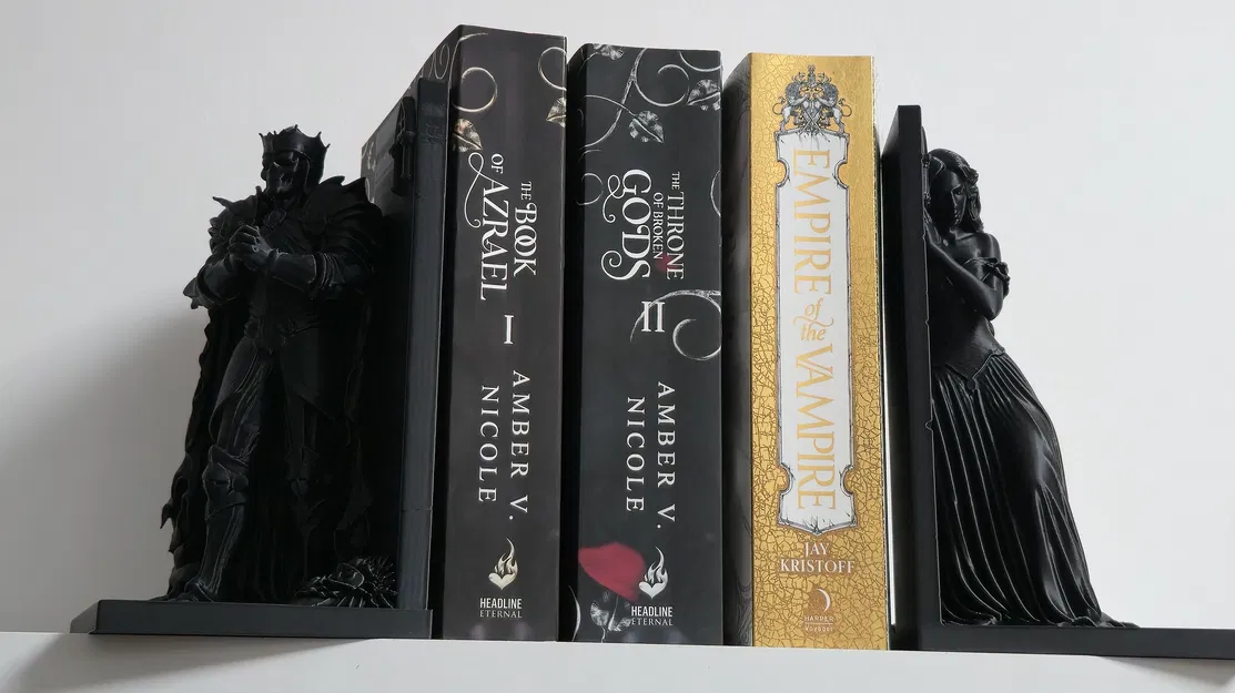 Chặn sách Vua Bộ Xương (Dark King Skeleton Bookend) – Phía bên trái - Image 6