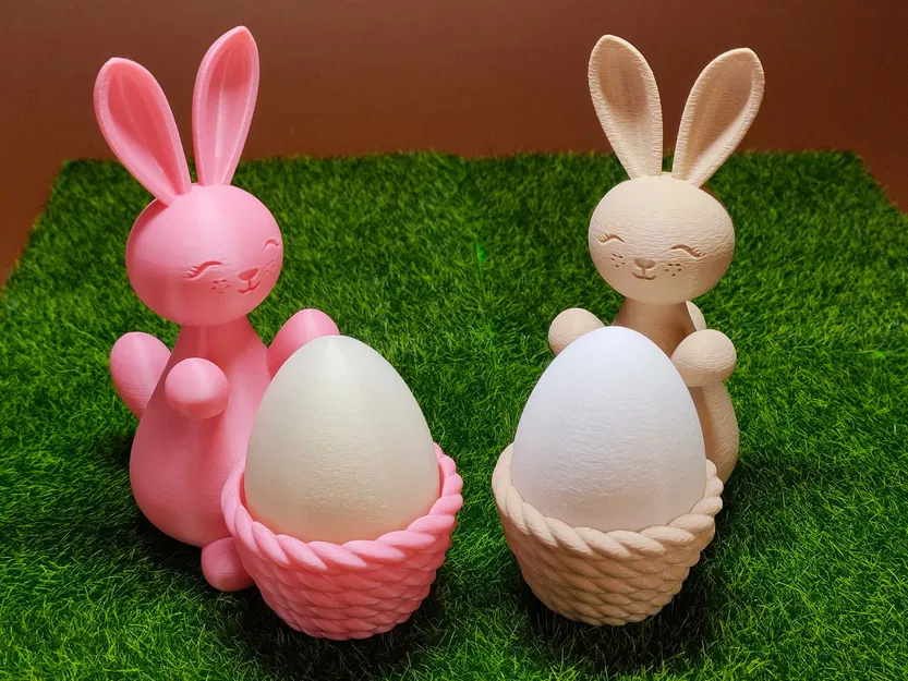 Chú thỏ dễ thương ôm bát trứng - Image 2