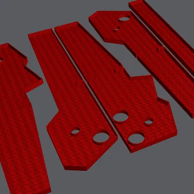 Các mẫu tay khớp họa tiết tổ ong (File STL)