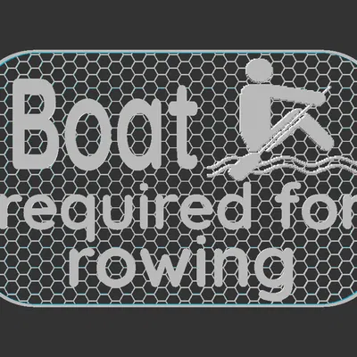 Bảng hiệu "Cần thuyền để chèo"