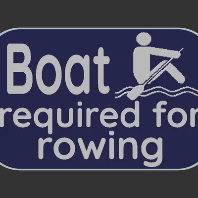 Bảng hiệu "Cần thuyền để chèo"