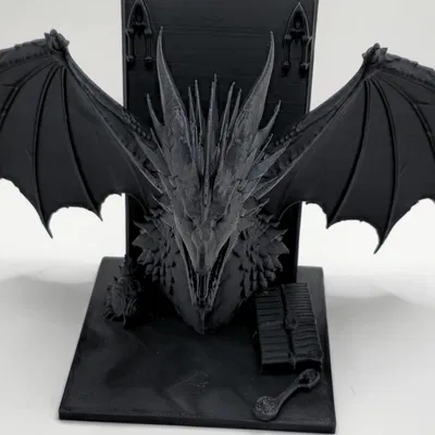 Chặn Sách Rồng – Mô Hình Dragon Bookend Phong Cách Fantasy Hoành Tráng